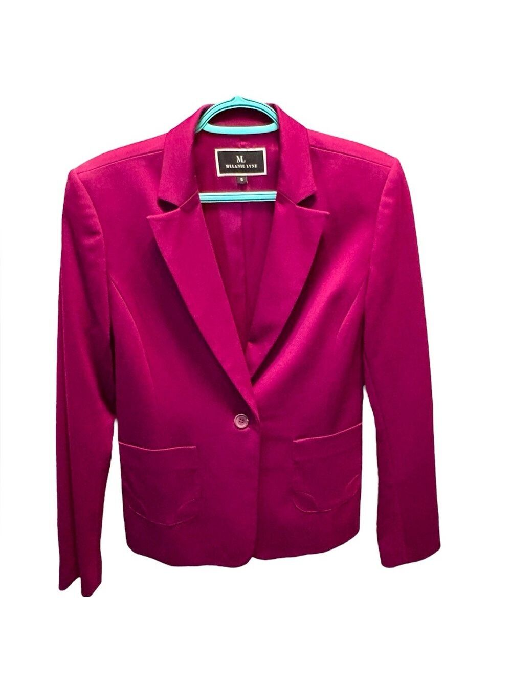 Melanie Lyn Magenta Blazer Size 6 New Without Tags